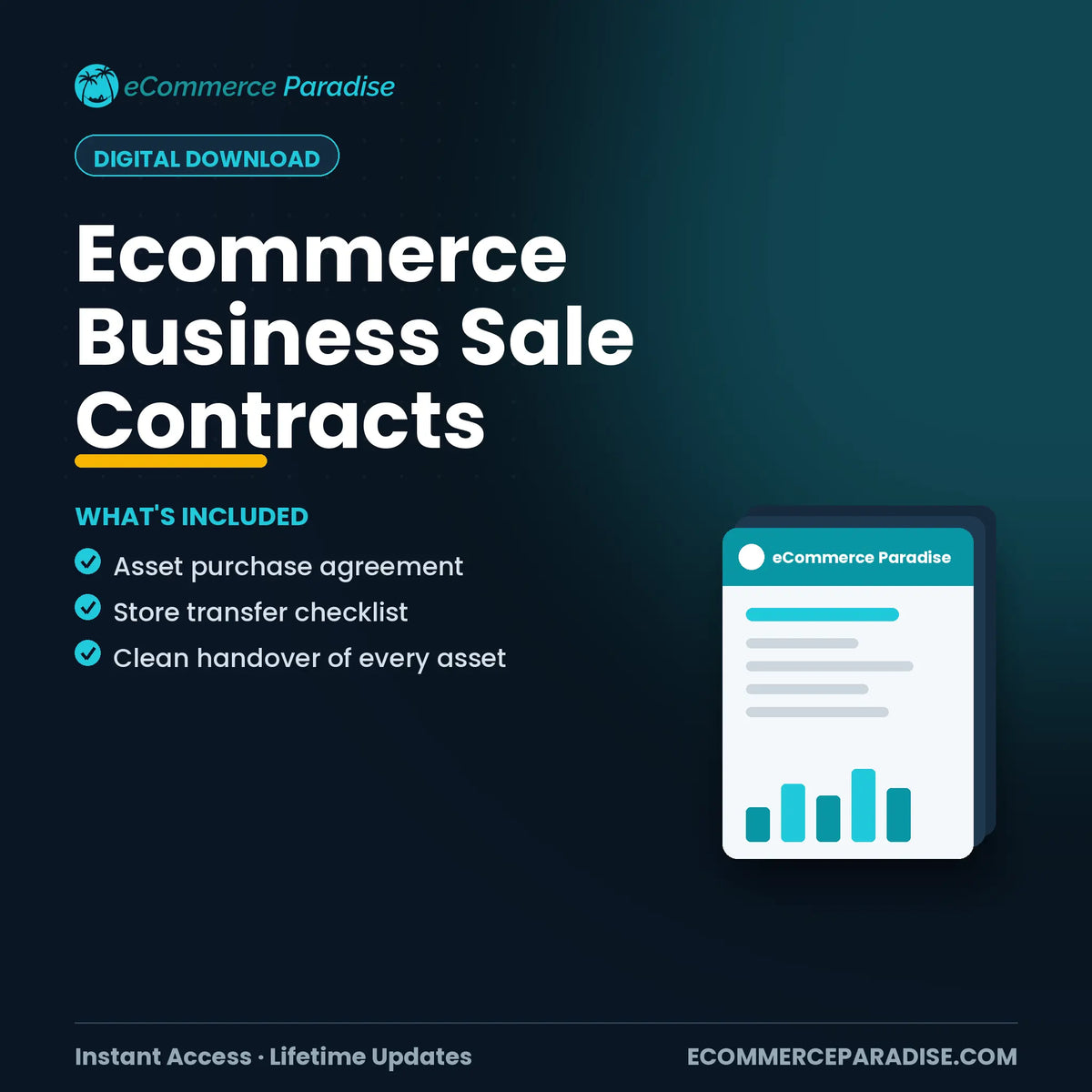 Ecommerce Business Sale Contracts: Asset Purchase Agreement & Transfer Checklist Ecommerce Paradise