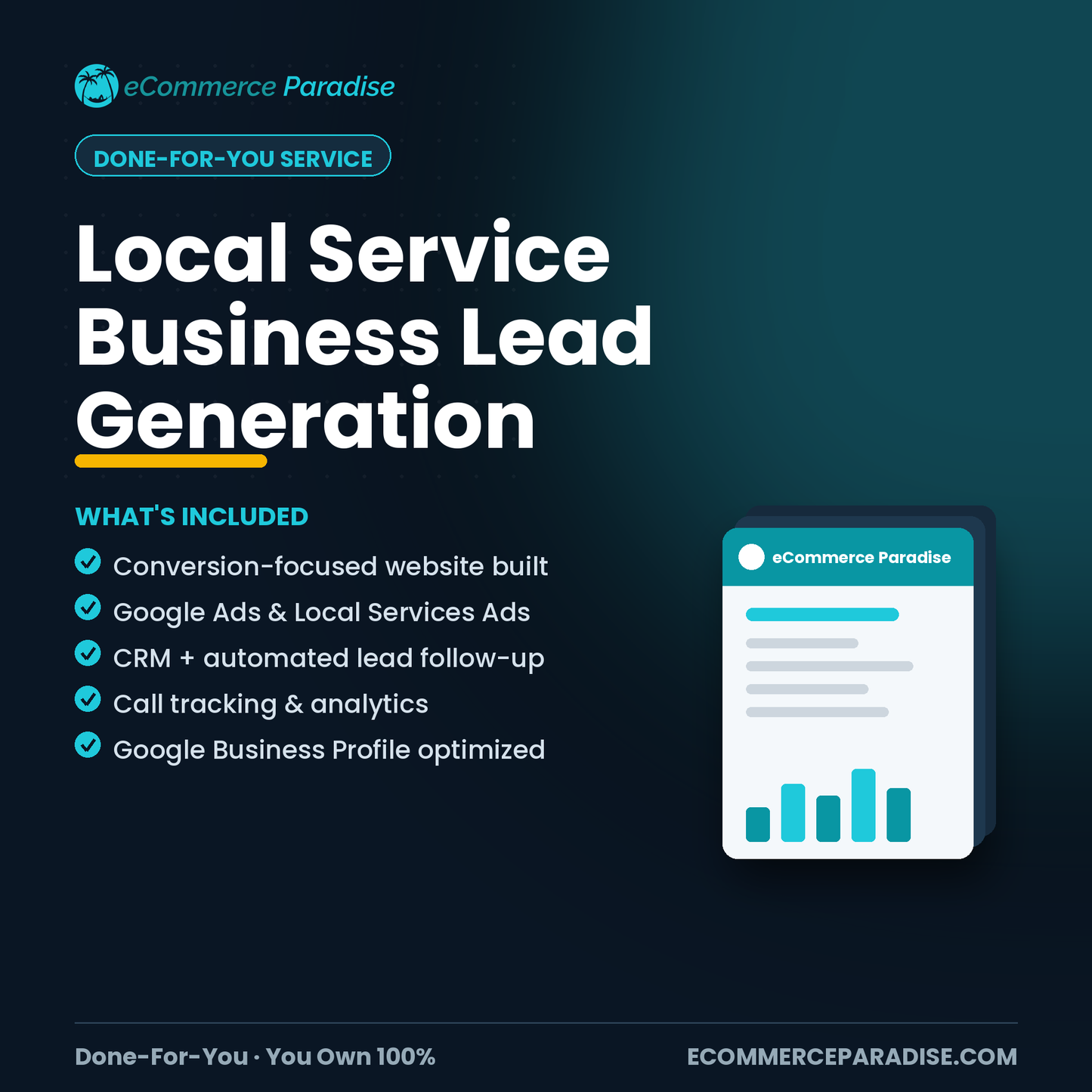 Local Service Business Lead Generation — Done-For-You Website & Ads Setup