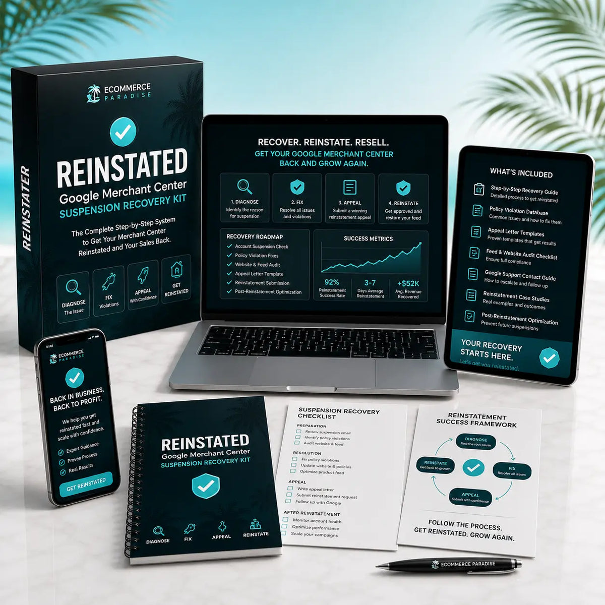 REINSTATED — Google Merchant Center Suspension Recovery Kit E-Commerce Paradise