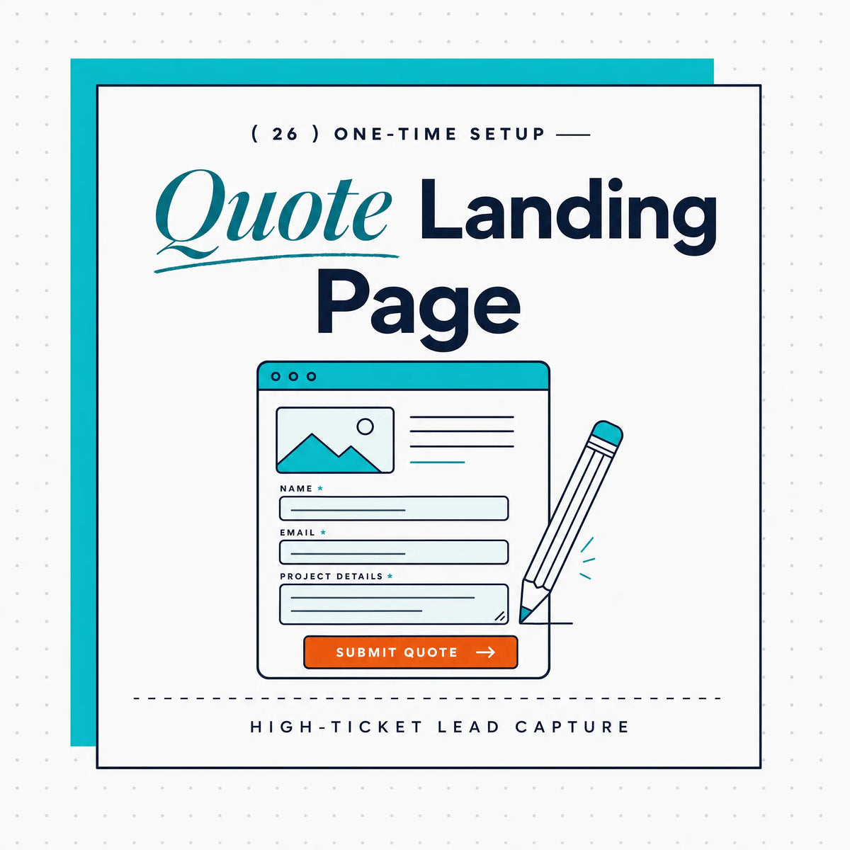 Quote Landing Page — Ecommerce Paradise done-for-you service