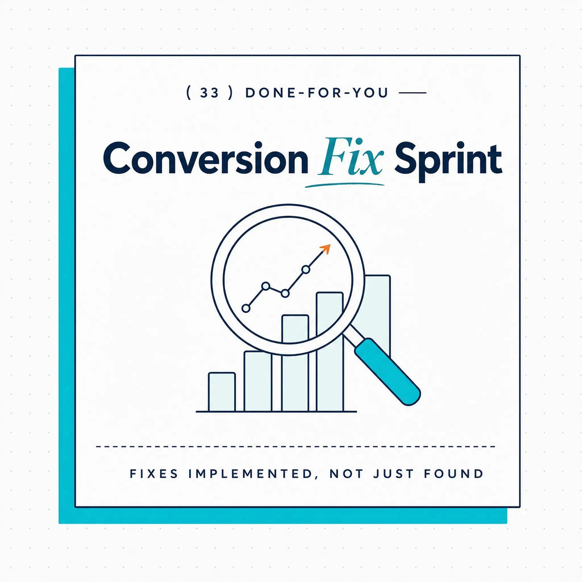 Conversion Fix Sprint audit service by Ecommerce Paradise