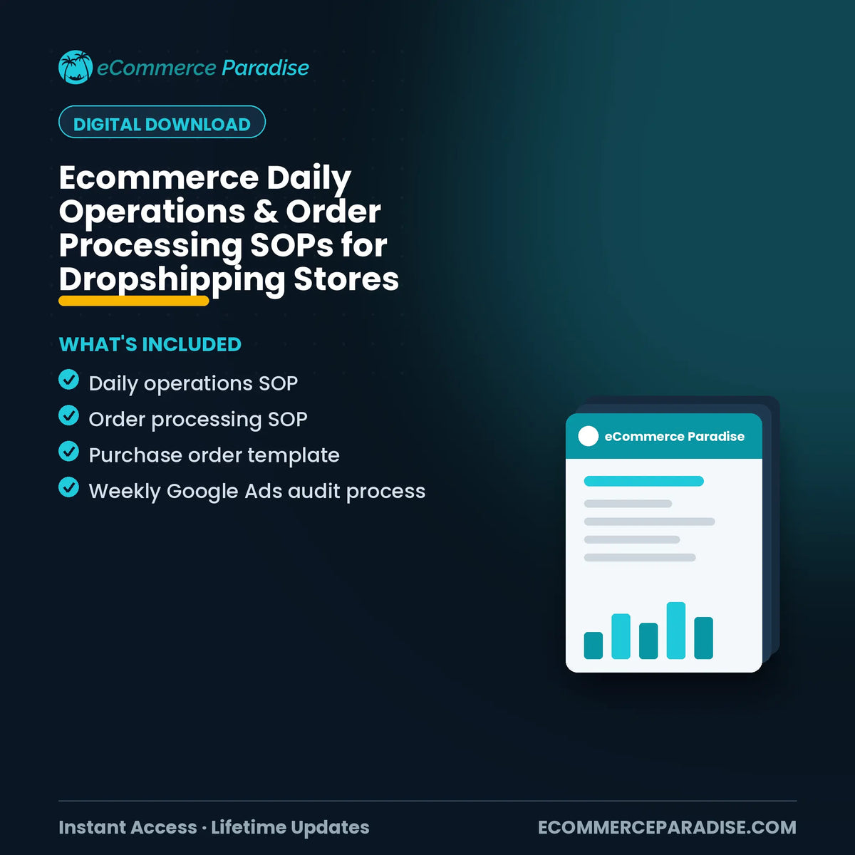 Ecommerce Daily Operations & Order Processing SOPs for Dropshipping Stores Ecommerce Paradise