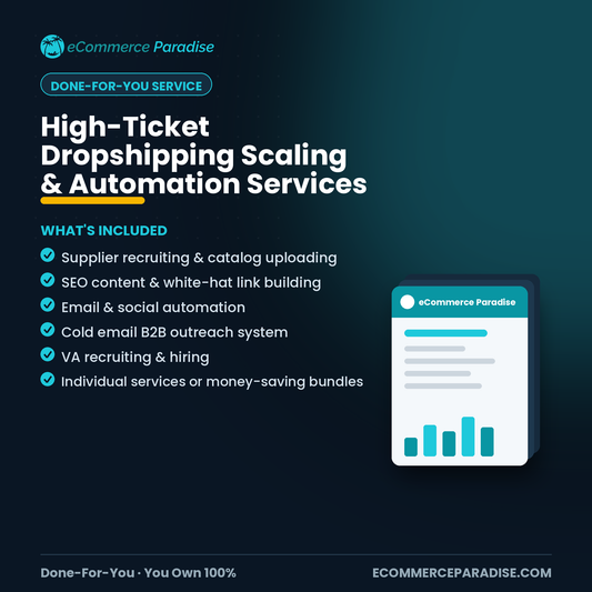 High-Ticket Dropshipping Scaling & Automation Services