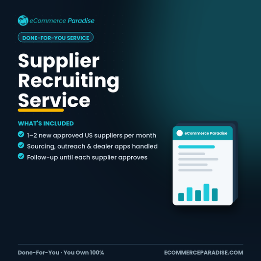 High-Ticket Supplier Recruiting Service — 1–2 Approved US Suppliers Per Month