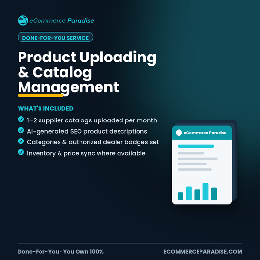 Shopify Product Uploading & Catalog Management Service (Monthly)