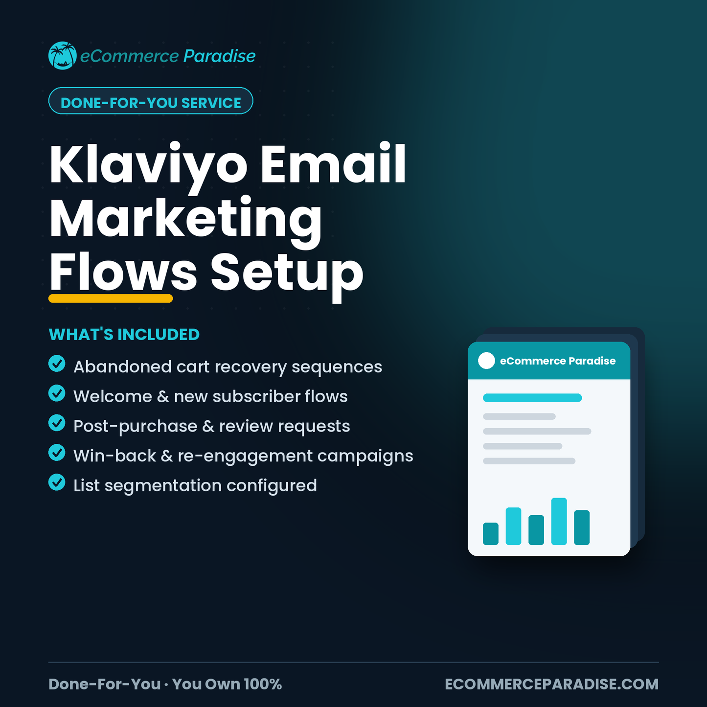 Klaviyo Email Marketing Flows & Automation Setup for Ecommerce
