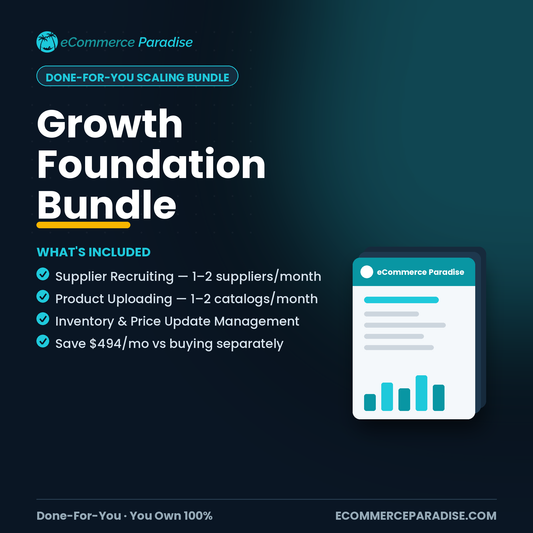 Growth Foundation Bundle — Supplier Recruiting + Catalog + Inventory (Monthly)