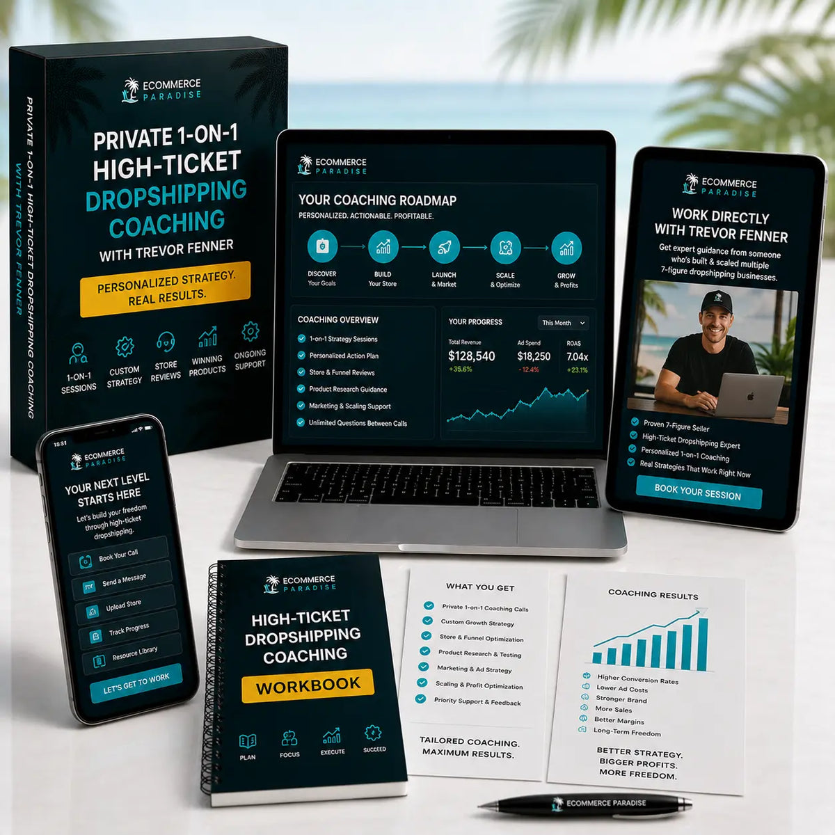 Private 1-on-1 High-Ticket Dropshipping Coaching with Trevor Fenner Ecommerce Paradise
