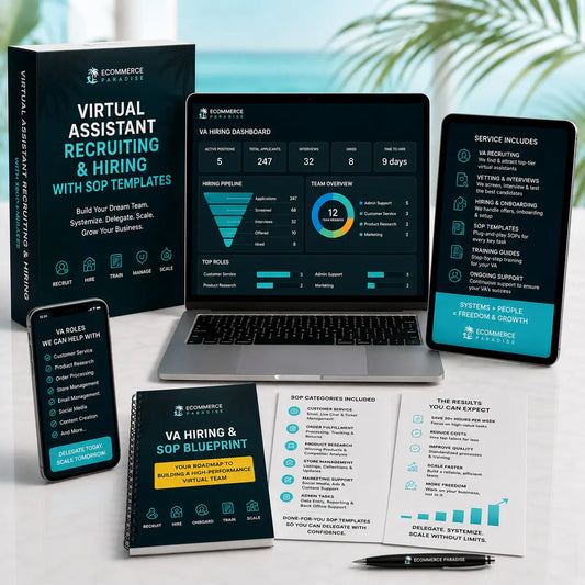 Virtual Assistant Recruiting & Hiring with SOP Templates Ecommerce Paradise
