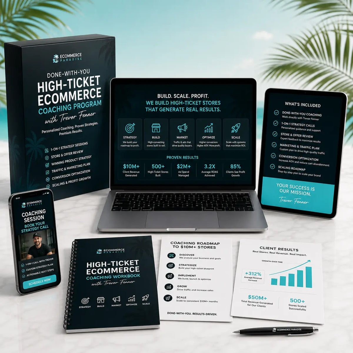 Done-With-You High-Ticket Ecommerce Coaching Program with Trevor Fenner Ecommerce Paradise