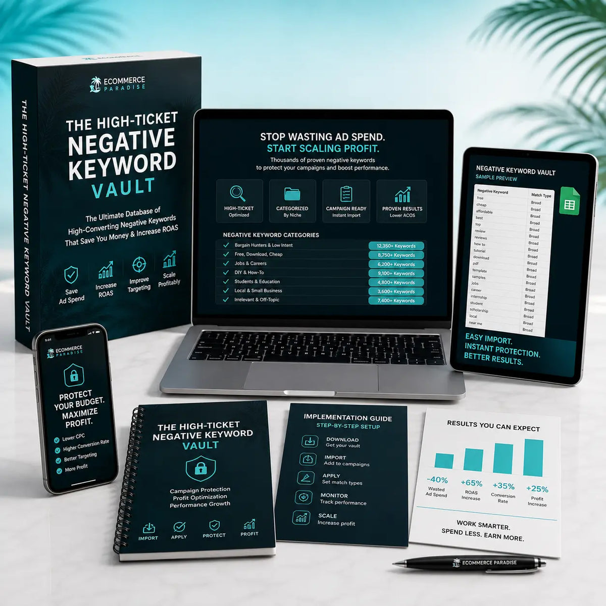 The High-Ticket Negative Keyword Vault E-Commerce Paradise