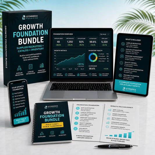 Growth Foundation Bundle — Supplier Recruiting + Catalog + Inventory Ecommerce Paradise