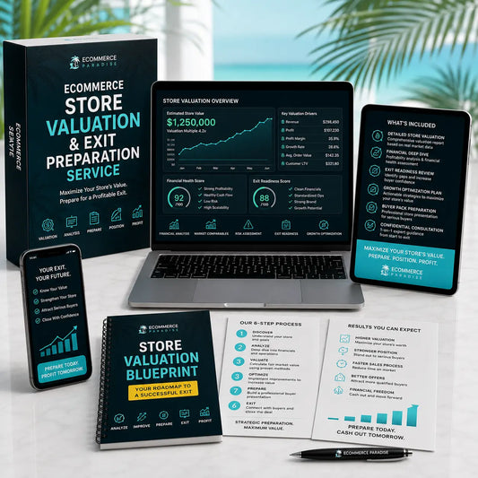 Ecommerce Store Valuation & Exit Preparation Service Ecommerce Paradise