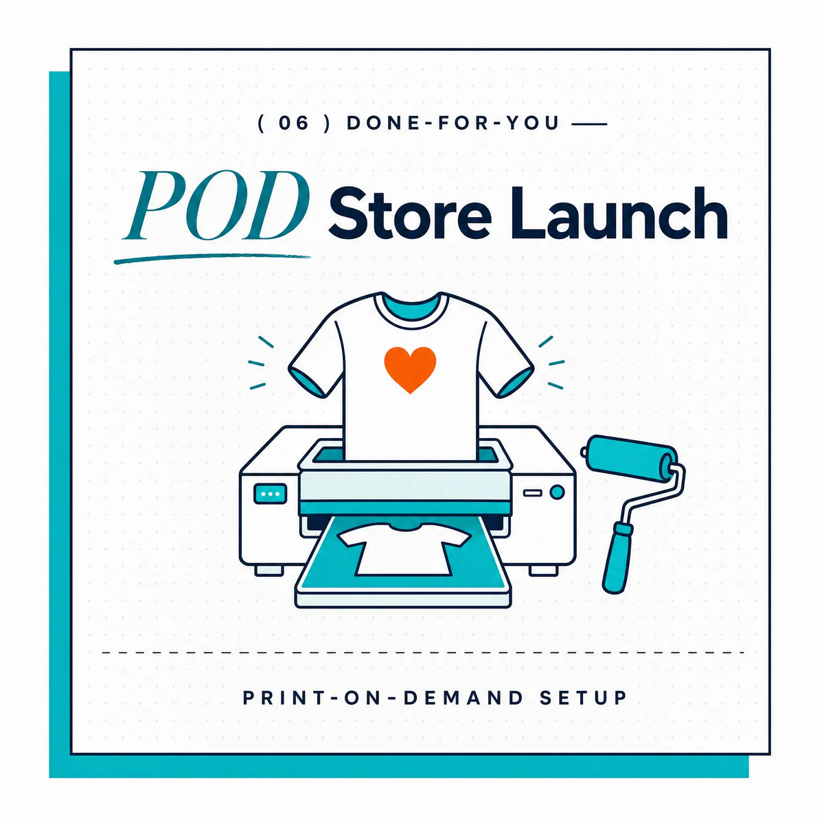 POD Store Launch — Ecommerce Paradise done-for-you service