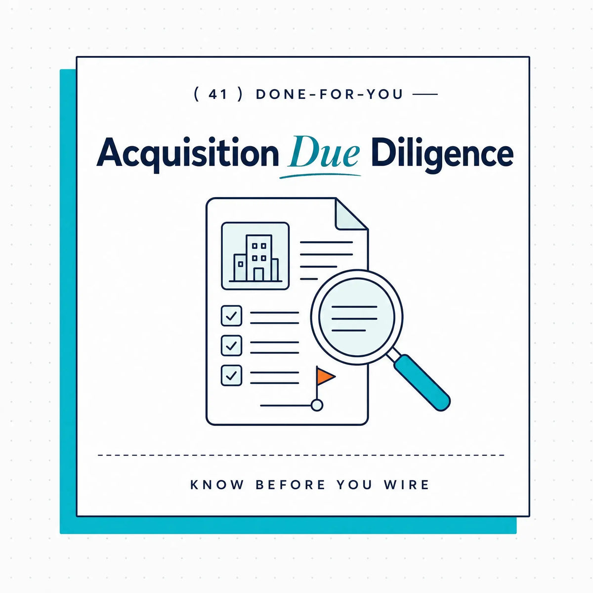 Ecommerce Store Acquisition Due Diligence service by Ecommerce Paradise