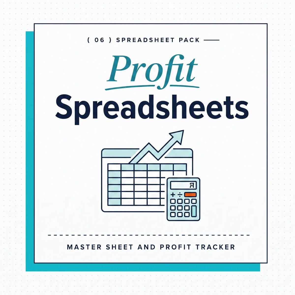 High-Ticket Dropshipping Spreadsheets master sheet and profit tracker by Ecommerce Paradise