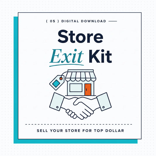 High-Ticket Dropshipping Exit Kit for selling your ecommerce store by Ecommerce Paradise