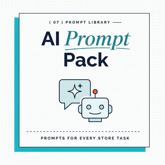 AI Prompt Pack for high-ticket ecommerce and dropshipping stores by Ecommerce Paradise